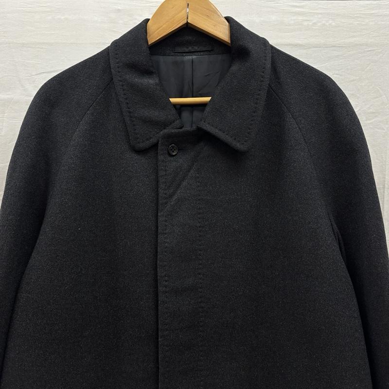 ピエールバルマン PIERRE BALMAIN コート コート一般 カシミヤ100％ ステンカラー ロング コート ビッグサイズ LL 黒 / ブラック / black メンズ USED 古着 中古 50169900