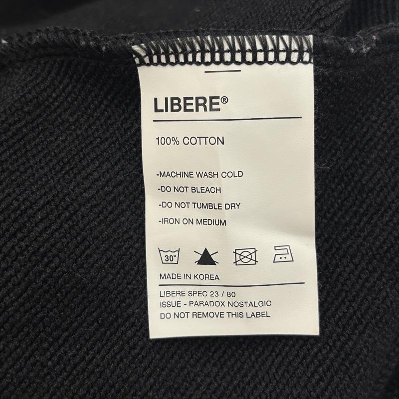 古着 USED トレーナー 長袖 LIBERE リベーレ DEKA ロゴ スウェット トレーナー 長袖 オーバーサイズ S 黒 / ブラック / black メンズ USED 古着 中古 50169902