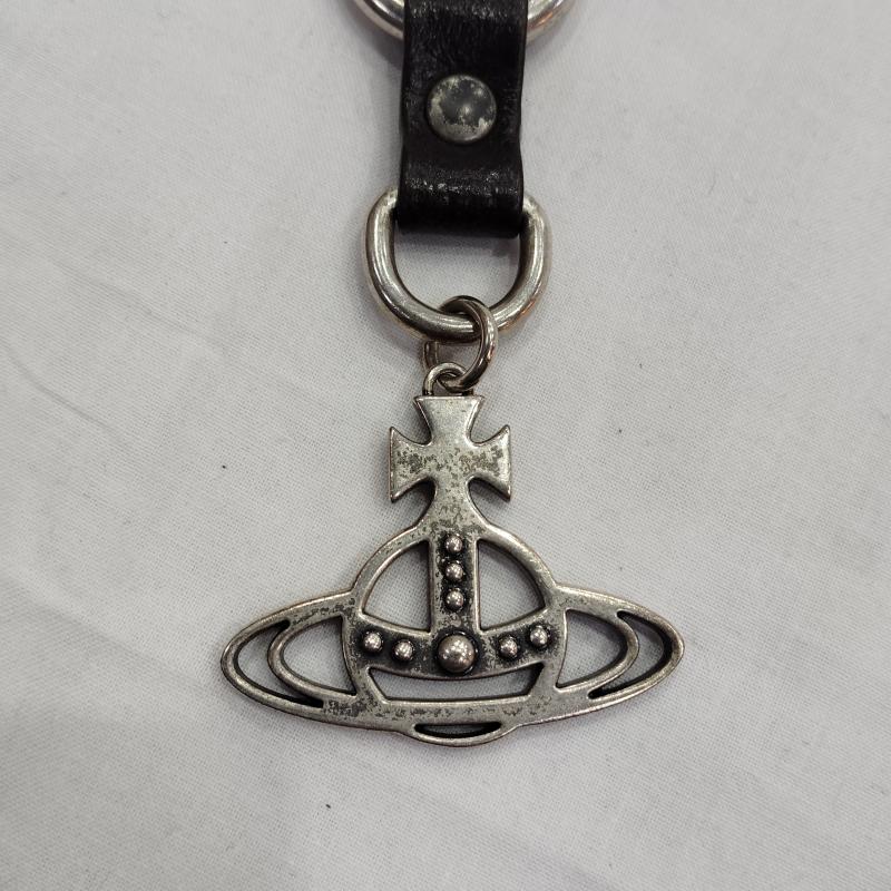 ヴィヴィアンウエストウッド Vivienne Westwood キーホルダー キーホルダー オーブ キーリング チャーム キーチャーム キーホルダー - 茶 / ブラウン / brown X 銀 / シルバー / silver color メンズ USED 古着 中古 50169907