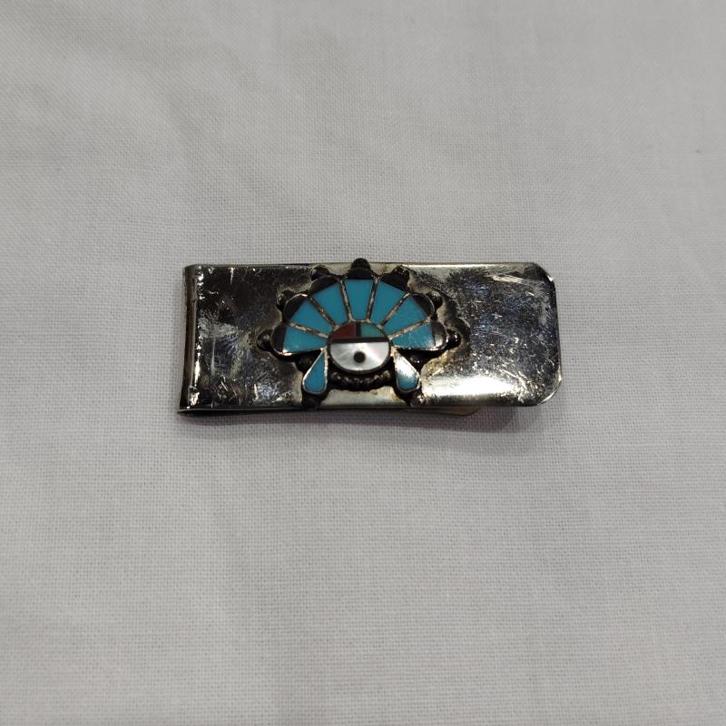 インディアンジュエリー Indian Jewelry ファッション小物 マネークリップ ズニ族 マネークリップ インレイワーク - メンズ USED 古着 中古 50169912