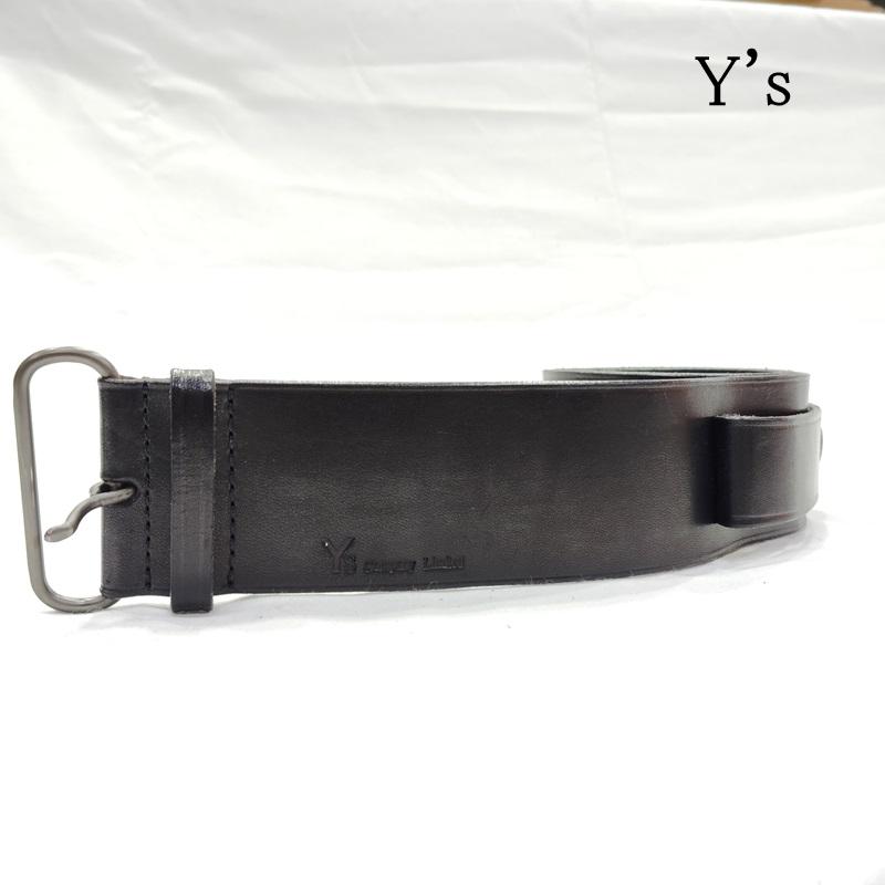 ワイズ Y s ベルト・バックル ベルト 80s Company Limited ヴィンテージ 太 レザーベルト - 黒 / ブラック / black レディース USED 古着 中古 50169915