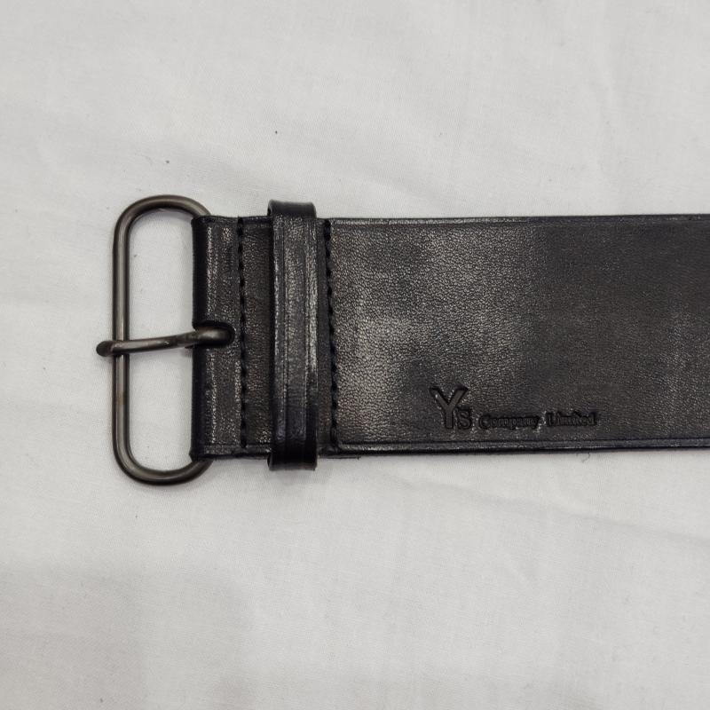 ワイズ Y s ベルト・バックル ベルト 80s Company Limited ヴィンテージ 太 レザーベルト - 黒 / ブラック / black レディース USED 古着 中古 50169915