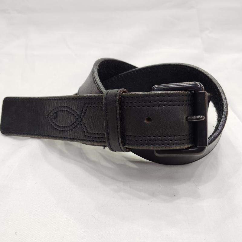 ワイズ Y s ベルト・バックル ベルト ステッチ デザイン レザーベルト - 黒 / ブラック / black レディース USED 古着 中古 50169916