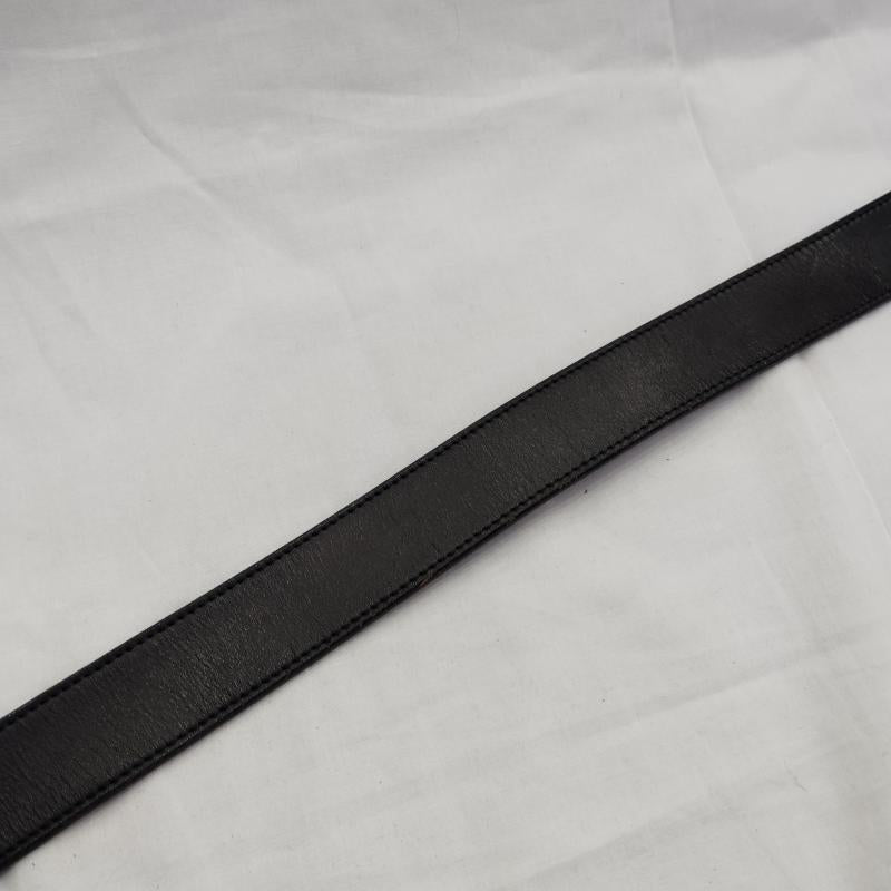 ワイズ Y s ベルト・バックル ベルト ステッチ デザイン レザーベルト - 黒 / ブラック / black レディース USED 古着 中古 50169916