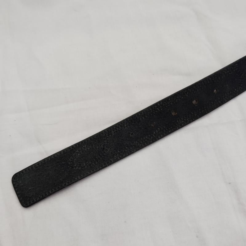ワイズ Y s ベルト・バックル ベルト ステッチ デザイン レザーベルト - 黒 / ブラック / black レディース USED 古着 中古 50169916