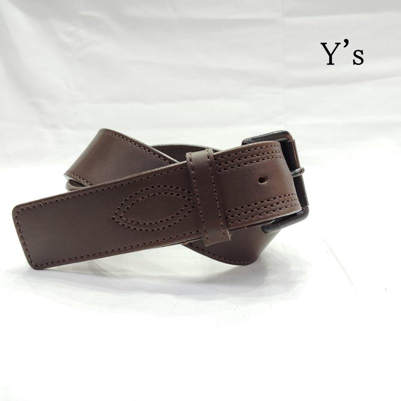 ワイズ Y s ベルト・バックル ベルト 日本製 ＹI-Ａ21-70571Ｍ レザーベルト - 茶 / ブラウン / brown レディース USED 古着 中古 50169918