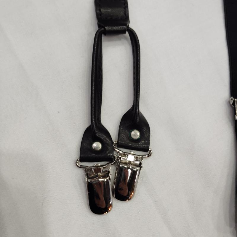 ヨウジヤマモト Yohji Yamamoto ファッション小物 サスペンダー ゴム式 ロゴ エンボス サスペンダー - 黒 / ブラック / black メンズ USED 古着 中古 50169919