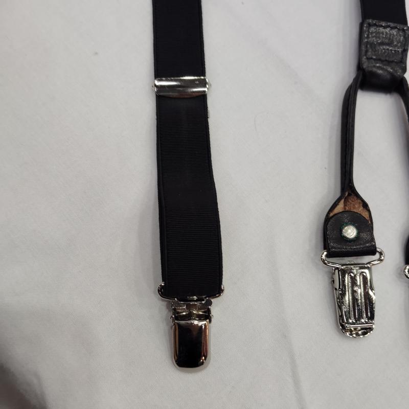 ヨウジヤマモト Yohji Yamamoto ファッション小物 サスペンダー ゴム式 ロゴ エンボス サスペンダー - 黒 / ブラック / black メンズ USED 古着 中古 50169919