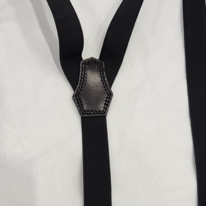 ヨウジヤマモト Yohji Yamamoto ファッション小物 サスペンダー ゴム式 ロゴ エンボス サスペンダー - 黒 / ブラック / black メンズ USED 古着 中古 50169919