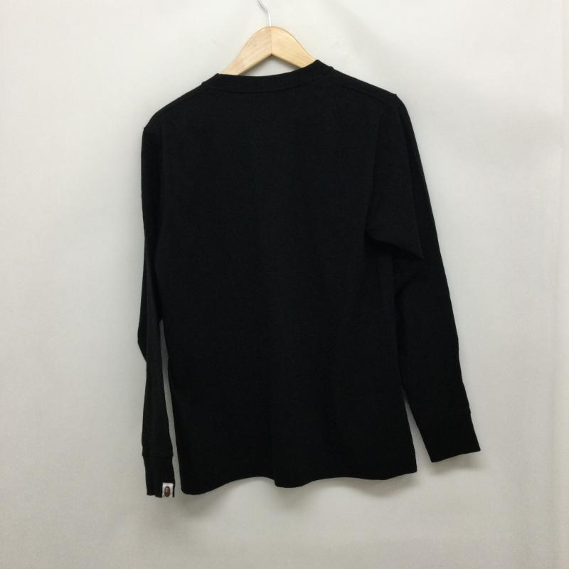 アベイシングエイプ A BATHING APE Tシャツ 長袖 a bathing ape ビッグラバー ロンT M プリント 黒 / ブラック / black メンズ USED 古着 中古 50169922