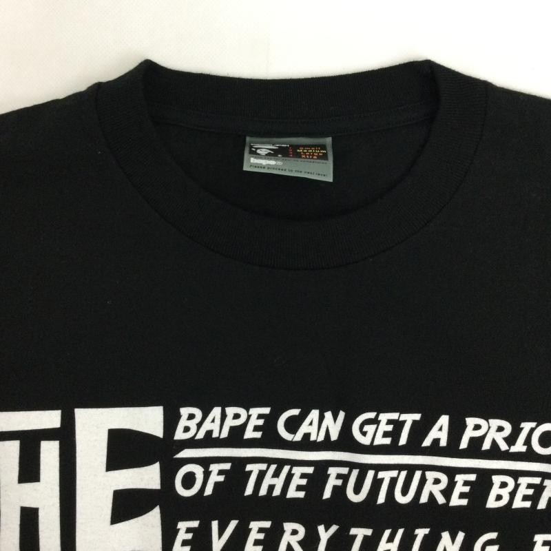 アベイシングエイプ A BATHING APE Tシャツ 長袖 a bathing ape ビッグラバー ロンT M プリント 黒 / ブラック / black メンズ USED 古着 中古 50169922
