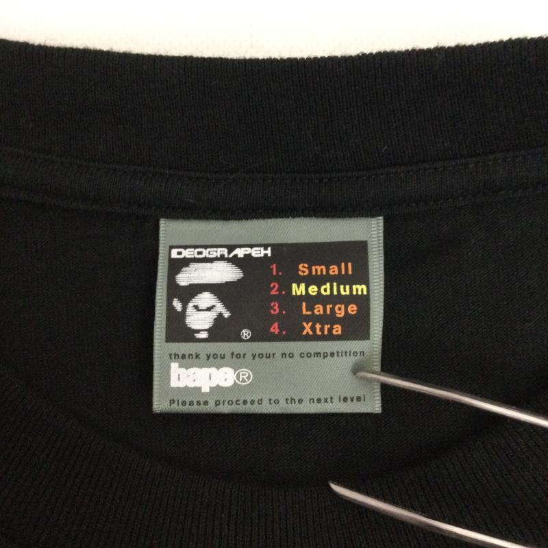 アベイシングエイプ A BATHING APE Tシャツ 長袖 a bathing ape ビッグラバー ロンT M プリント 黒 / ブラック / black メンズ USED 古着 中古 50169922