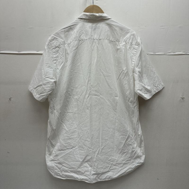 コムデギャルソンオム COMME des GARCONS HOMME シャツ、ブラウス 半袖 カーブ デザイン 半袖 シャツ L 白 / ホワイト / white メンズ USED 古着 中古 50169924