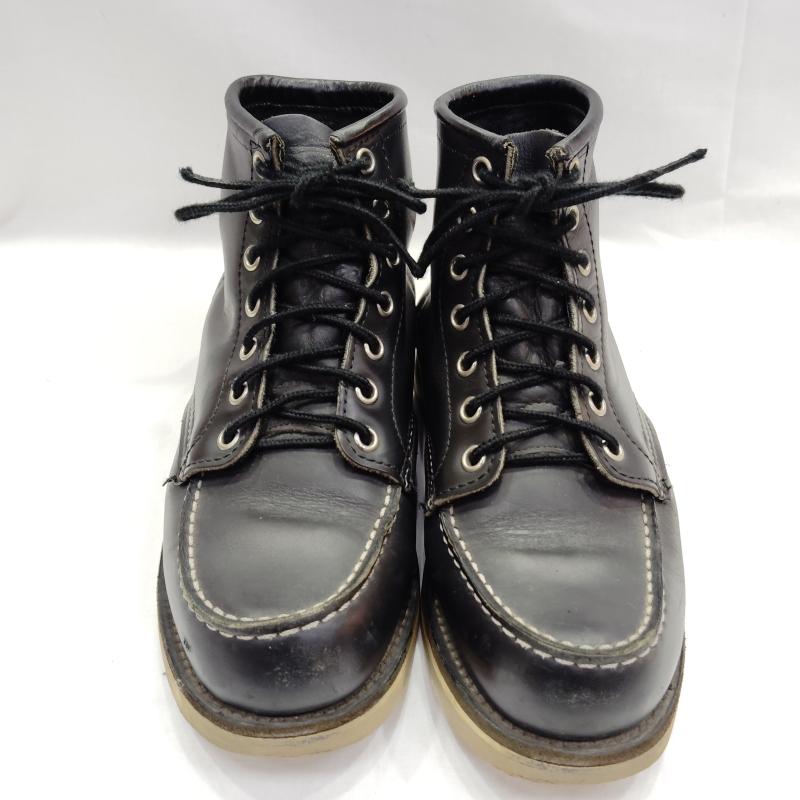 レッドウィング RED WING ブーツ 一般 刺繍羽タグ USA製 アイリッシュセッター ワーク ブーツ US：5 黒 / ブラック / black レディース USED 古着 中古 50169928