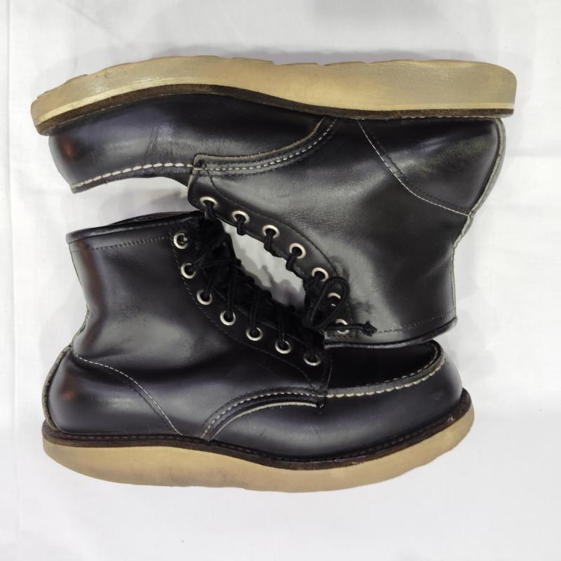 レッドウィング RED WING ブーツ 一般 刺繍羽タグ USA製 アイリッシュセッター ワーク ブーツ US：5 黒 / ブラック / black レディース USED 古着 中古 50169928
