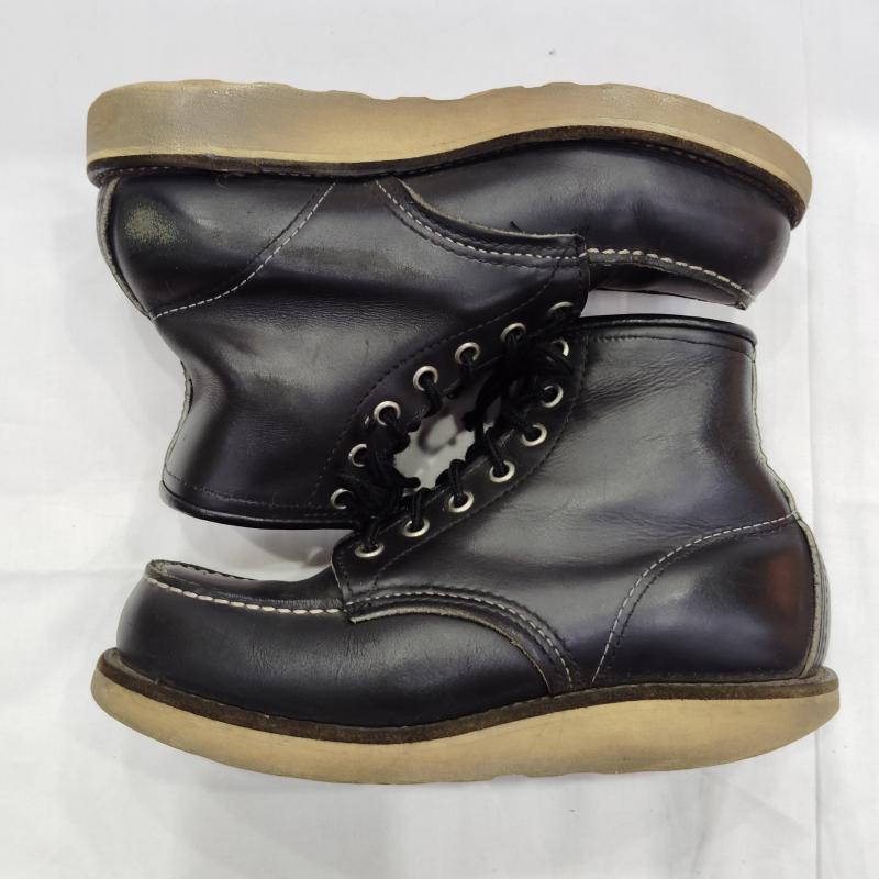 レッドウィング RED WING ブーツ 一般 刺繍羽タグ USA製 アイリッシュセッター ワーク ブーツ US：5 黒 / ブラック / black レディース USED 古着 中古 50169928