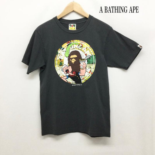 アベイシングエイプ A BATHING APE Tシャツ 半袖 a bathing ape Tシャツ　ポパイ S プリント 灰 / グレー / gray メンズ USED 古着 中古 50169929
