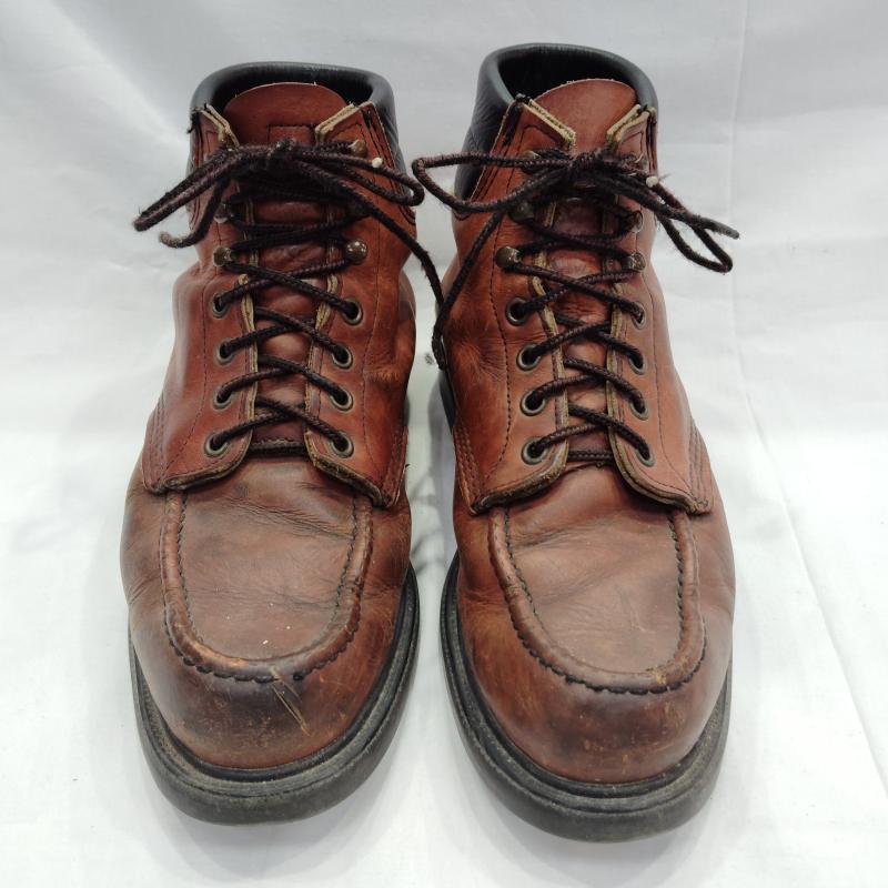 レッドウィング RED WING ブーツ 一般 90S 羽根刺繍タグ スーパーソール モック ブーツ US：7.5 茶 / ブラウン / brown メンズ USED 古着 中古 50169930