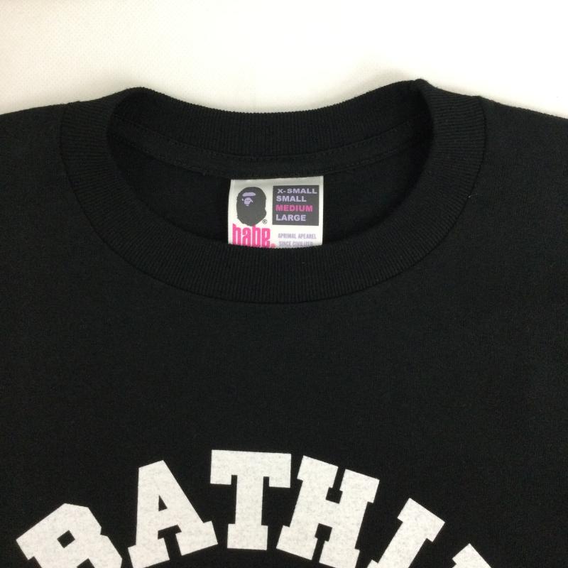 アベイシングエイプ A BATHING APE Tシャツ 半袖 a bathing ape Tシャツ　カレッジ M プリント 黒 / ブラック / black メンズ USED 古着 中古 50169932
