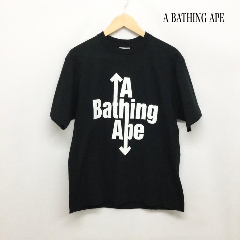 アベイシングエイプ A BATHING APE Tシャツ 半袖 a bathing ape Tシャツ　ユニオンジャック　1993 M プリント 黒 / ブラック / black メンズ USED 古着 中古 50169933