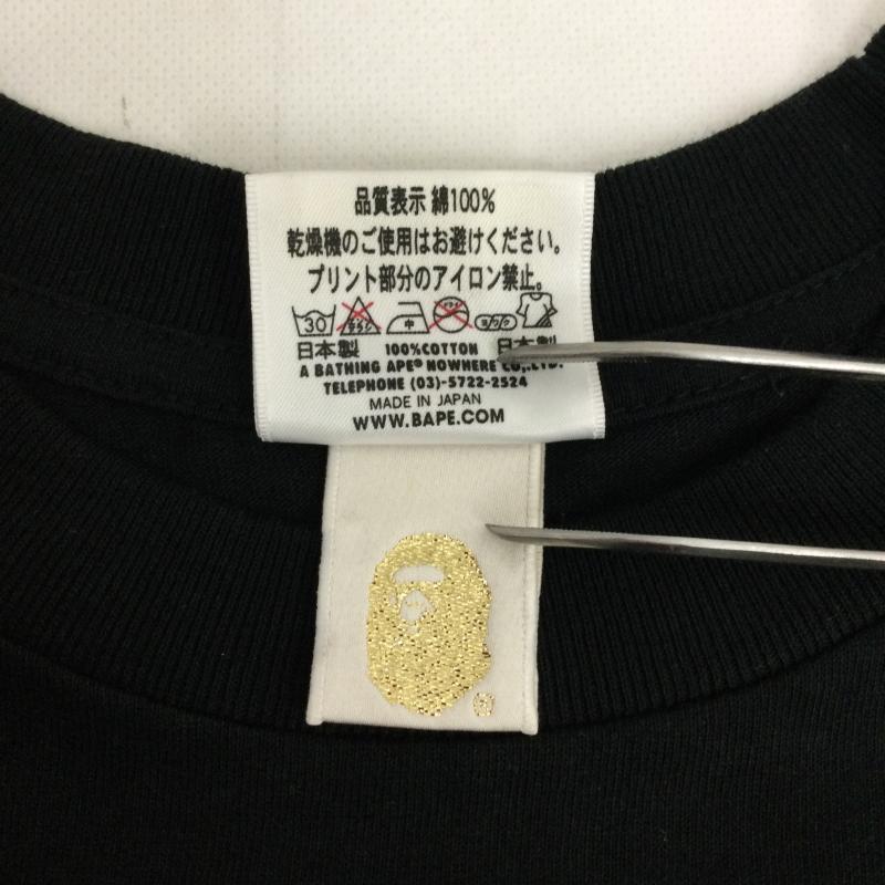 アベイシングエイプ A BATHING APE Tシャツ 半袖 a bathing ape Tシャツ　ユニオンジャック　1993 M プリント 黒 / ブラック / black メンズ USED 古着 中古 50169933