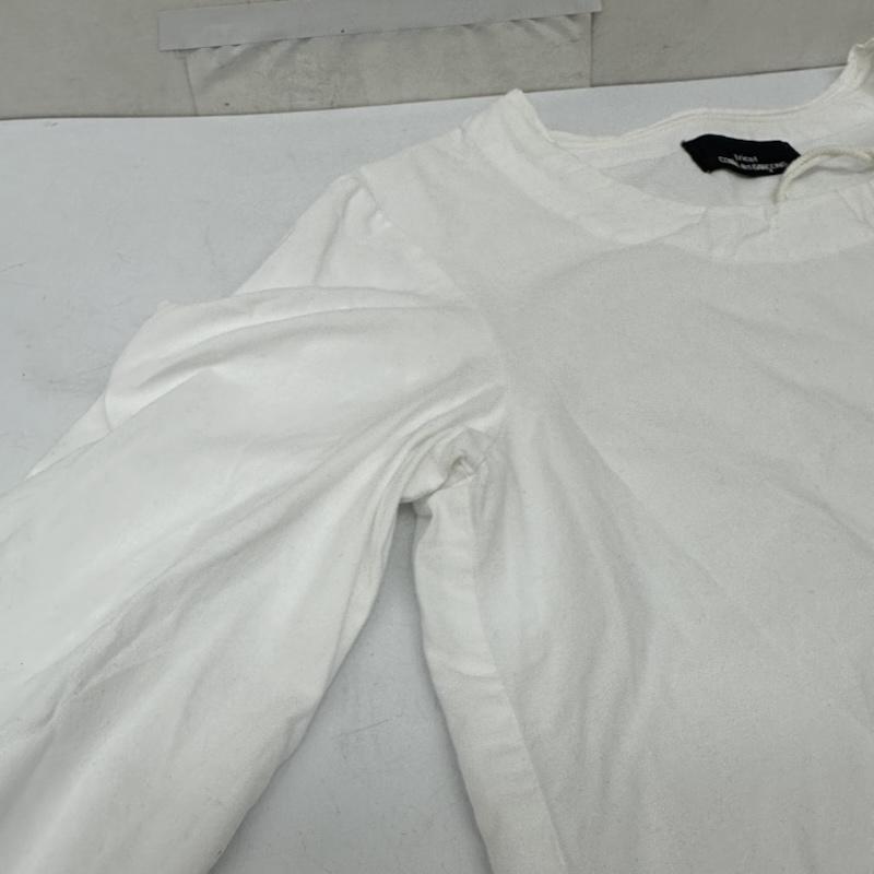 トリココムデギャルソン tricot COMME des GARSONS カットソー 長袖 00s コットン ロングスリーブ カットソー TB-020360 - 白 / ホワイト / white レディース USED 古着 中古 50169934