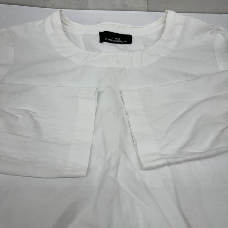 トリココムデギャルソン tricot COMME des GARSONS カットソー 長袖 00s コットン ロングスリーブ カットソー TB-020360 - 白 / ホワイト / white レディース USED 古着 中古 50169934