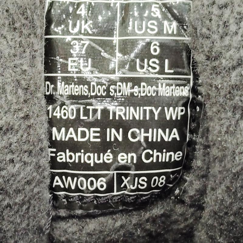 ドクターマーチン Dr.Martens ブーツ 一般 1460 LTT TRINITY WP レースアップ ブーツ UK：4 レディース USED 古着 中古 50169936
