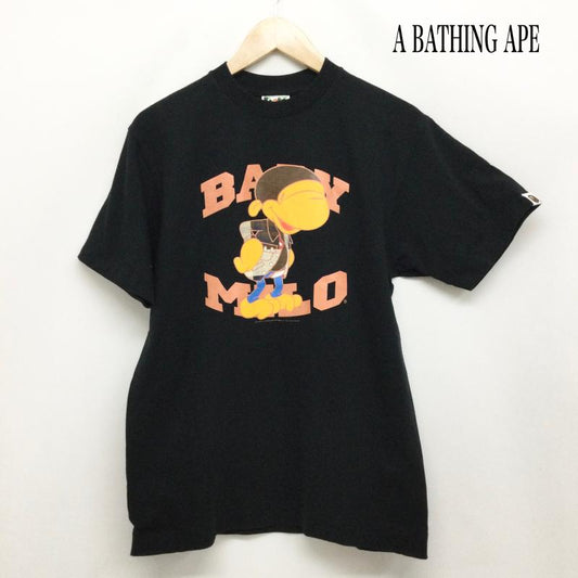 アベイシングエイプ A BATHING APE Tシャツ 半袖 a bathing ape Tシャツ BABY MILO M プリント 黒 / ブラック / black メンズ USED 古着 中古 50169939