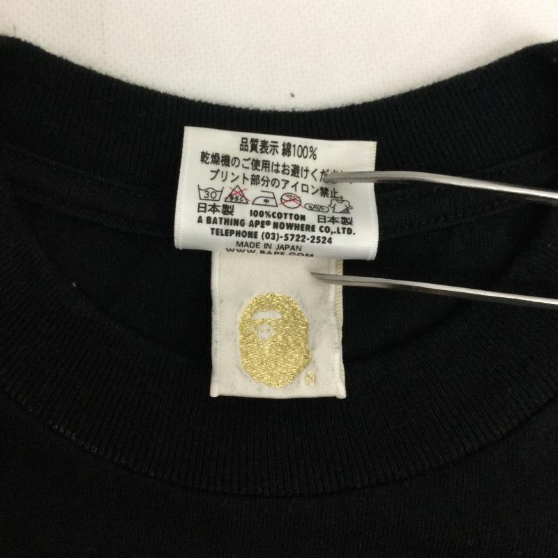 アベイシングエイプ A BATHING APE Tシャツ 半袖 a bathing ape Tシャツ BABY MILO M プリント 黒 / ブラック / black メンズ USED 古着 中古 50169939
