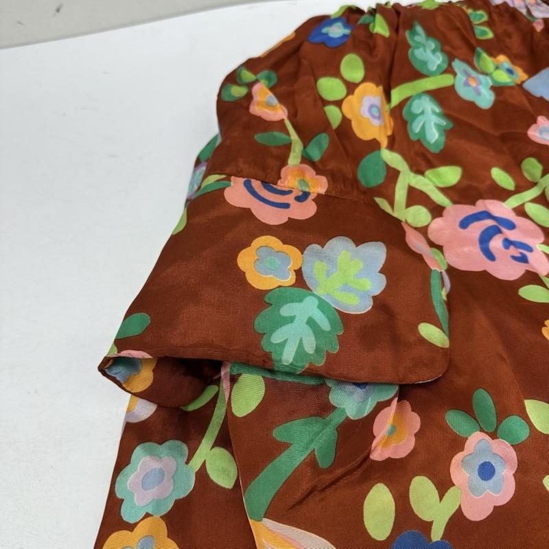 コムデギャルソン COMME des GARCONS スカート ロングスカート 90s 花柄 レーヨン カーゴ ポケット ロング スカート KX-612040 橙 / オレンジ / orange レディース USED 古着 中古 50169941