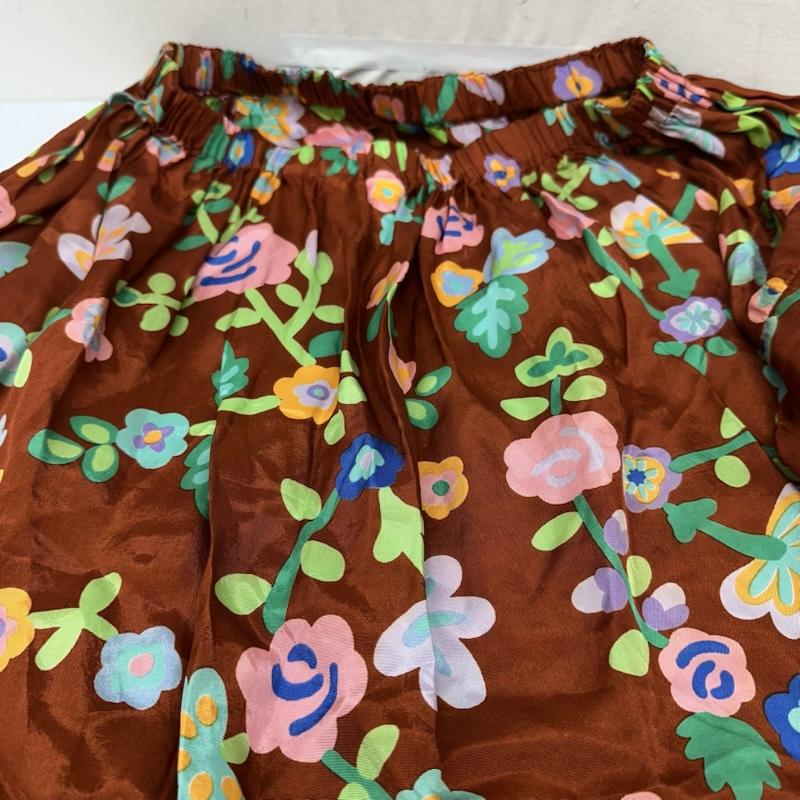 コムデギャルソン COMME des GARCONS スカート ロングスカート 90s 花柄 レーヨン カーゴ ポケット ロング スカート KX-612040 橙 / オレンジ / orange レディース USED 古着 中古 50169941