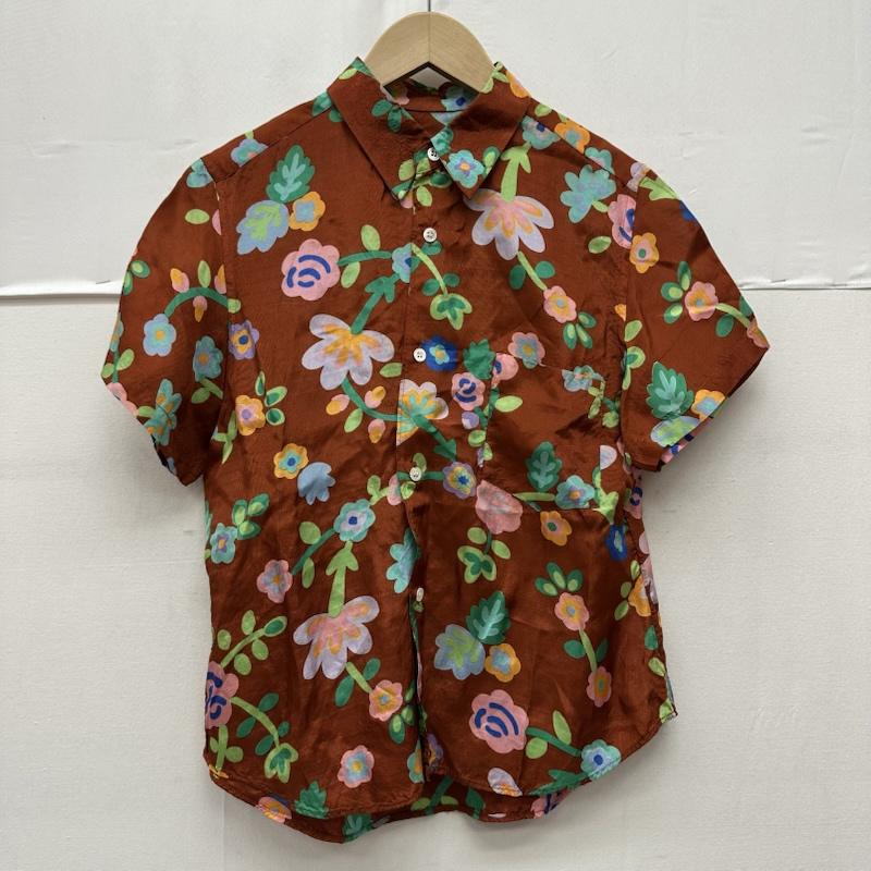 コムデギャルソン COMME des GARCONS シャツ、ブラウス 半袖 90s 花柄 レーヨン 半袖 シャツ KX-019060 橙 / オレンジ / orange レディース USED 古着 中古 50169942