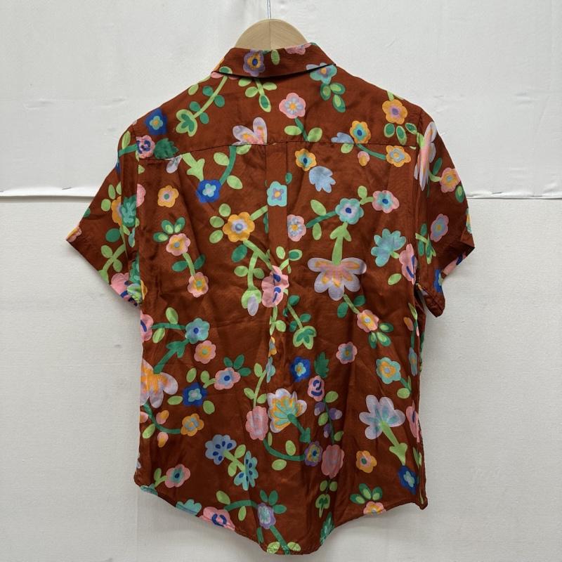 コムデギャルソン COMME des GARCONS シャツ、ブラウス 半袖 90s 花柄 レーヨン 半袖 シャツ KX-019060 橙 / オレンジ / orange レディース USED 古着 中古 50169942