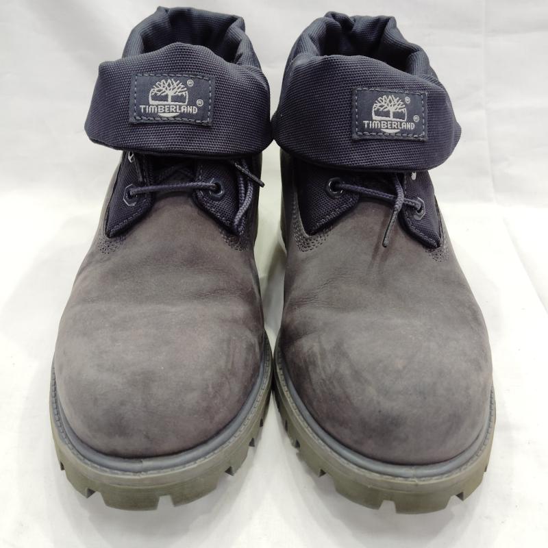 ティンバーランド Timberland ブーツ 一般 アイコン ロールトップ レザー アンド ファブリック ネイビー モノクロマチック ブーツ A1787 28.0cm 紺 / ネイビー / navy メンズ USED 古着 中古 50169945