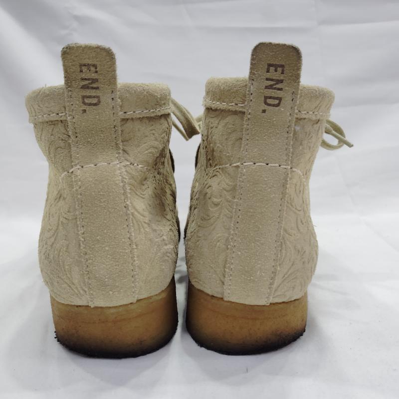 クラークス Clarks ブーツ 一般 END. Wallabee Boot Oxford Flowers フラワー ワラビーブーツ UK：4.5 レディース USED 古着 中古 50169949
