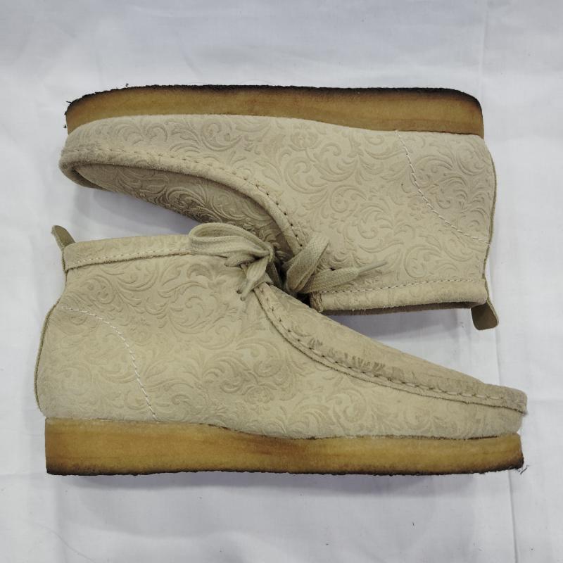 クラークス Clarks ブーツ 一般 END. Wallabee Boot Oxford Flowers フラワー ワラビーブーツ UK：4.5 レディース USED 古着 中古 50169949