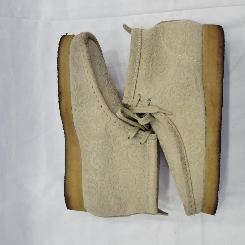 クラークス Clarks ブーツ 一般 END. Wallabee Boot Oxford Flowers フラワー ワラビーブーツ UK：4.5 レディース USED 古着 中古 50169949