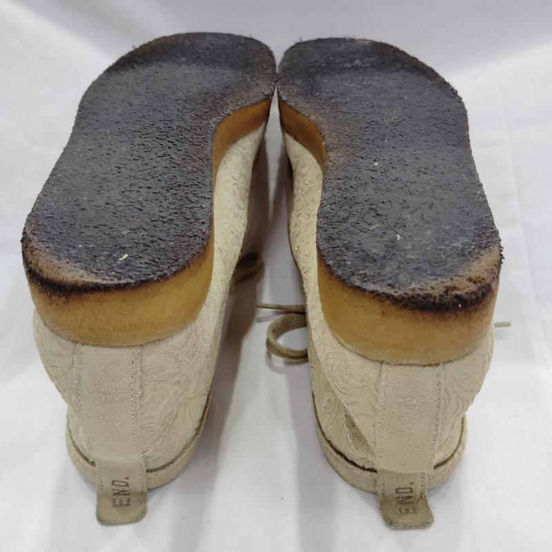 クラークス Clarks ブーツ 一般 END. Wallabee Boot Oxford Flowers フラワー ワラビーブーツ UK：4.5 レディース USED 古着 中古 50169949