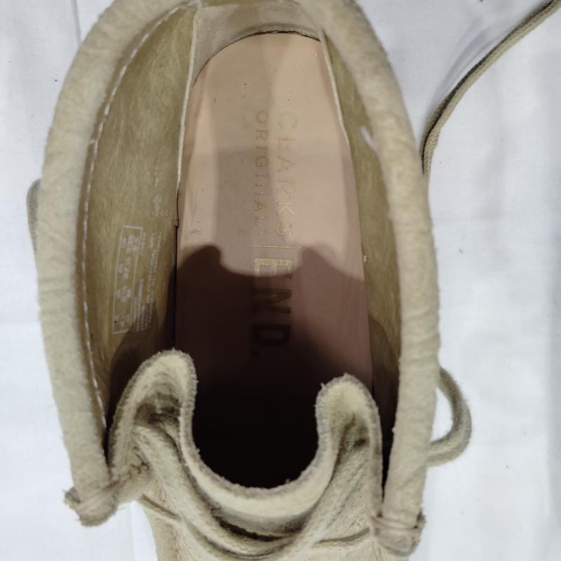 クラークス Clarks ブーツ 一般 END. Wallabee Boot Oxford Flowers フラワー ワラビーブーツ UK：4.5 レディース USED 古着 中古 50169949