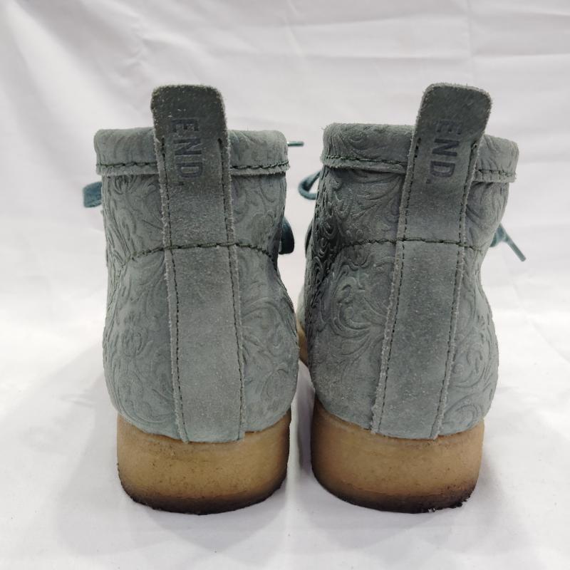 クラークス Clarks ブーツ 一般 END. Wallabee Boot Oxford Flowers フラワー ワラビーブーツ UK：5.5 レディース USED 古着 中古 50169950