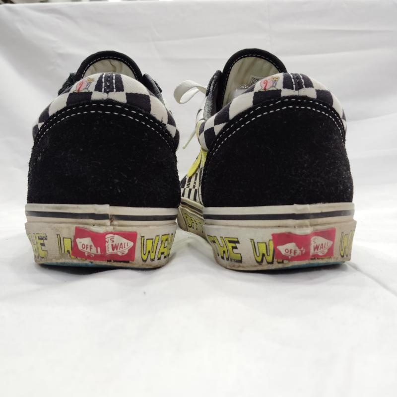 バンズ VANS スニーカー スニーカー SPONGEBOB OLD SKOOL OFF THE WALL オールドスクール スポンジボブ 28.0cm 白 / ホワイト / white X 黒 / ブラック / black メンズ USED 古着 中古 50169953