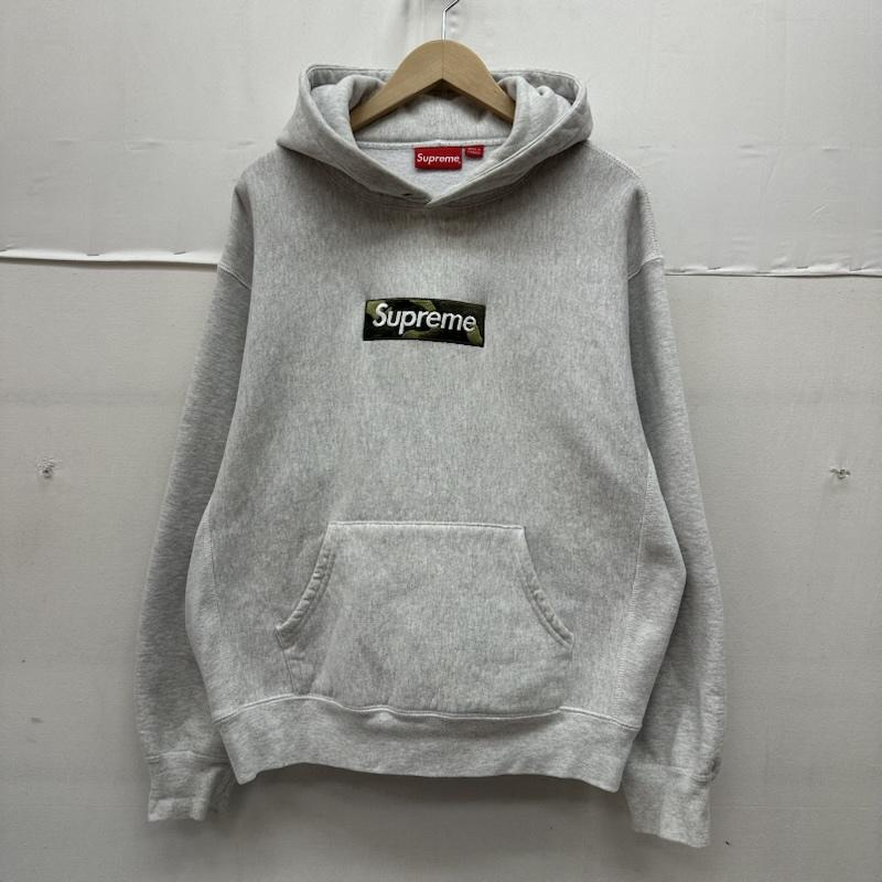 シュプリーム Supreme パーカー 長袖 23FW Box Logo Hooded Sweatshirtv ボックスロゴ パーカー カモフラ S 灰 / グレー / gray メンズ USED 古着 中古 50169954