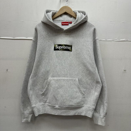 シュプリーム Supreme パーカー 長袖 23FW Box Logo Hooded Sweatshirtv ボックスロゴ パーカー カモフラ S 灰 / グレー / gray メンズ USED 古着 中古 50169954