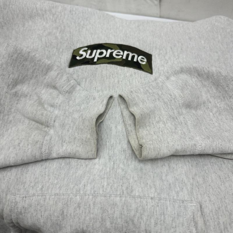 シュプリーム Supreme パーカー 長袖 23FW Box Logo Hooded Sweatshirtv ボックスロゴ パーカー カモフラ S 灰 / グレー / gray メンズ USED 古着 中古 50169954