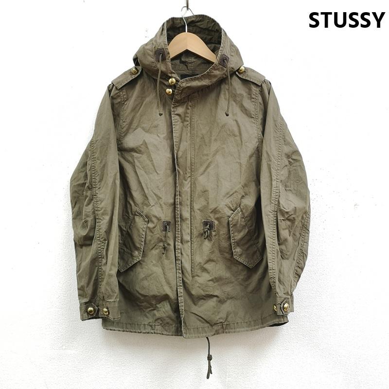 ステューシー STUSSY ジャケット、上着 ジャンパー、ブルゾン ミリタリー フード付き モッズ コート 仕様 フィールド ジャケット M カーキ / カーキ / khaki X カーキオリーブ / カーキオリーブ / メンズ USED 古着 中古 50169957