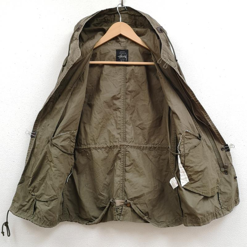 ステューシー STUSSY ジャケット、上着 ジャンパー、ブルゾン ミリタリー フード付き モッズ コート 仕様 フィールド ジャケット M カーキ / カーキ / khaki X カーキオリーブ / カーキオリーブ / メンズ USED 古着 中古 50169957