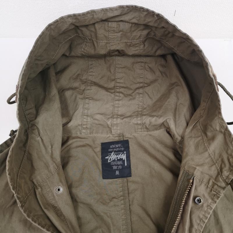 ステューシー STUSSY ジャケット、上着 ジャンパー、ブルゾン ミリタリー フード付き モッズ コート 仕様 フィールド ジャケット M カーキ / カーキ / khaki X カーキオリーブ / カーキオリーブ / メンズ USED 古着 中古 50169957