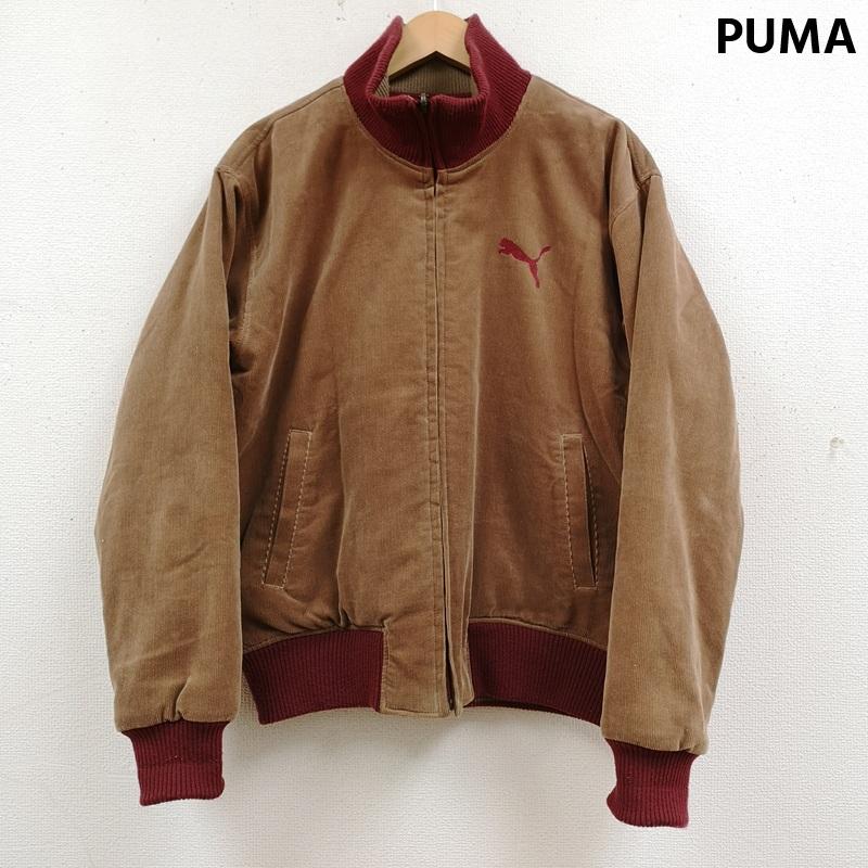 プーマ PUMA ジャケット、上着 ジャンパー、ブルゾン リバーシブル 2WAY キルティング コーデュロイ ジャケット P47034 M 茶 / ブラウン / brown X えんじ / ワインレッド / dark red メンズ USED 古着 中古 50169959