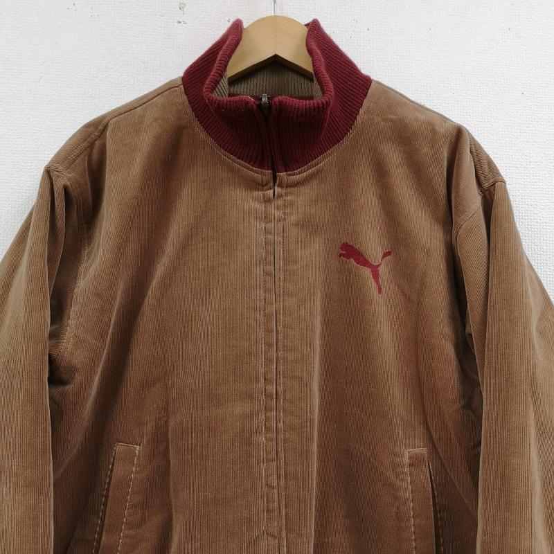 プーマ PUMA ジャケット、上着 ジャンパー、ブルゾン リバーシブル 2WAY キルティング コーデュロイ ジャケット P47034 M 茶 / ブラウン / brown X えんじ / ワインレッド / dark red メンズ USED 古着 中古 50169959